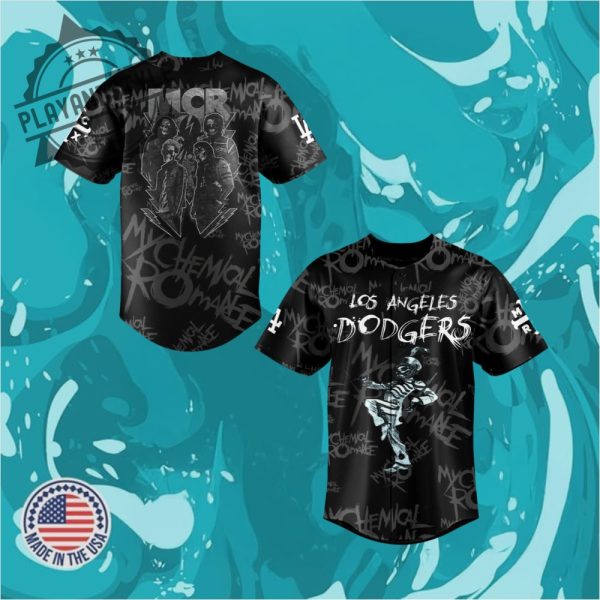 Los Angeles Dodgers 2025 My Chemical Romance Concert Jersey playandstyle 1