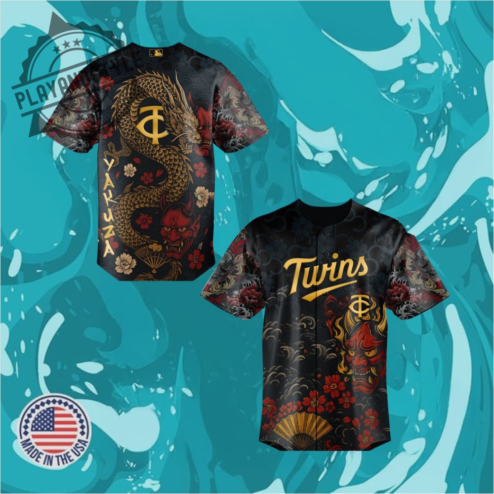 Minnesota Twins Mlb Yakuza Bloodline Baseball Jersey