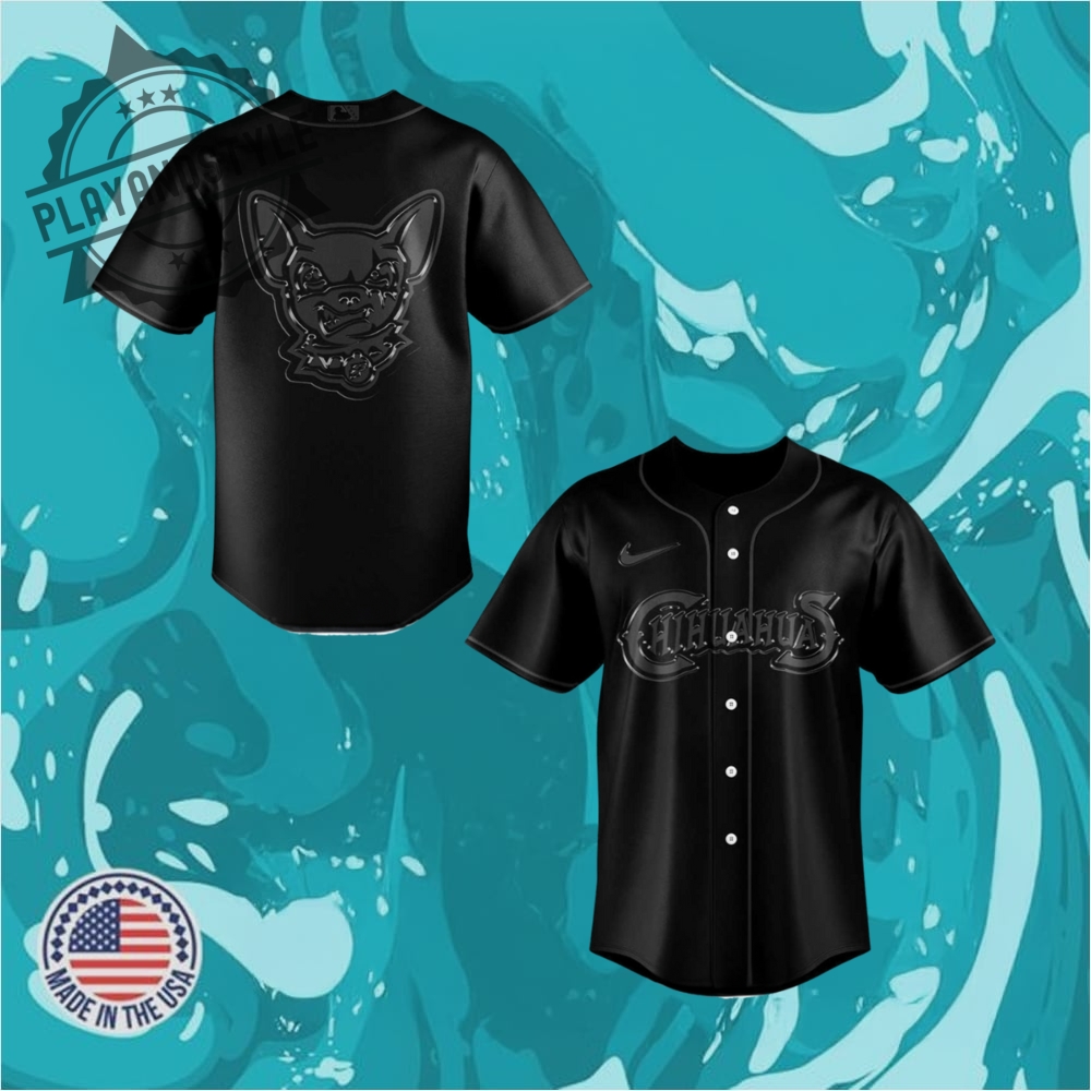 "Explore Unique Sports Jerseys: Football, Baseball, Heritage, Music Themes" 4 El Paso Chihuahuas Back To Black Special Baseball Jersey