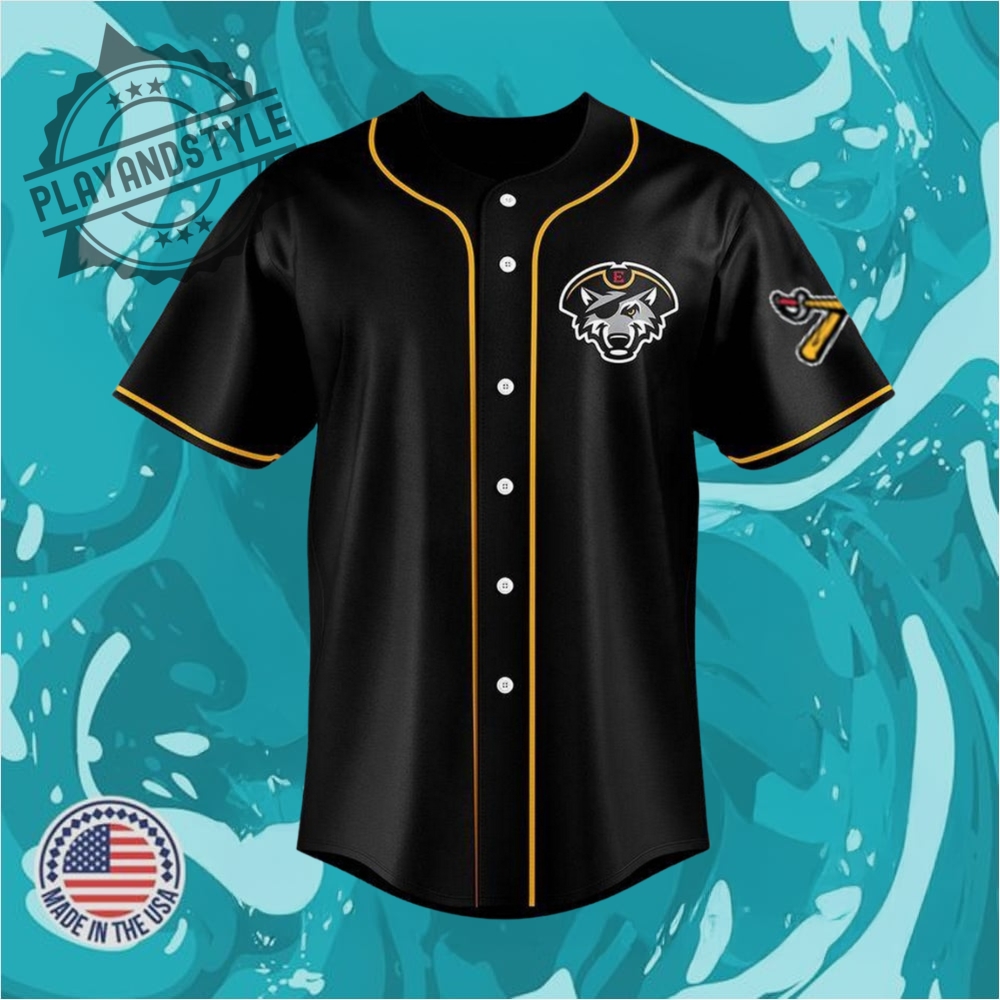 "Explore Unique Sports Jerseys: Football, Baseball, Heritage, Music Themes" 19 2025 Erie Seawolves Black Yellow Alternate Jersey