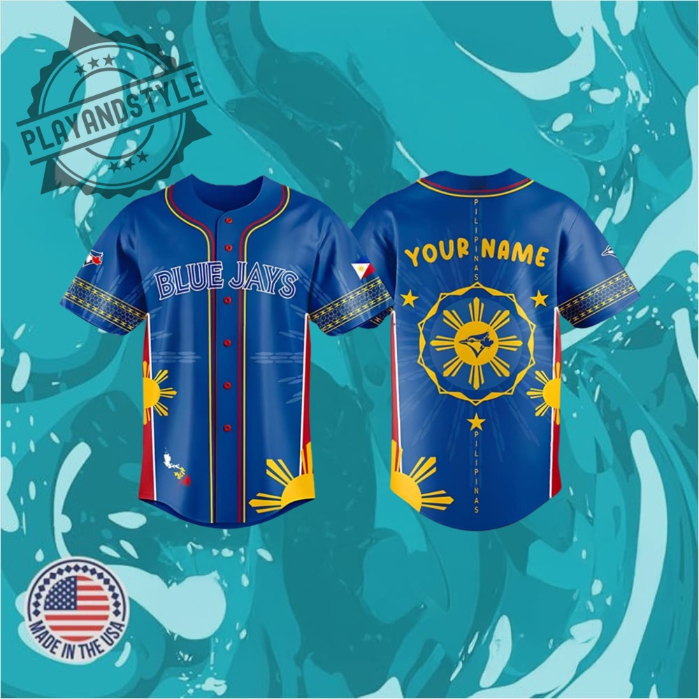 "Explore Unique Sports Jerseys: Football, Baseball, Heritage, Music Themes" 21 Blue Jays Filipino Heritage Night Jersey 2025