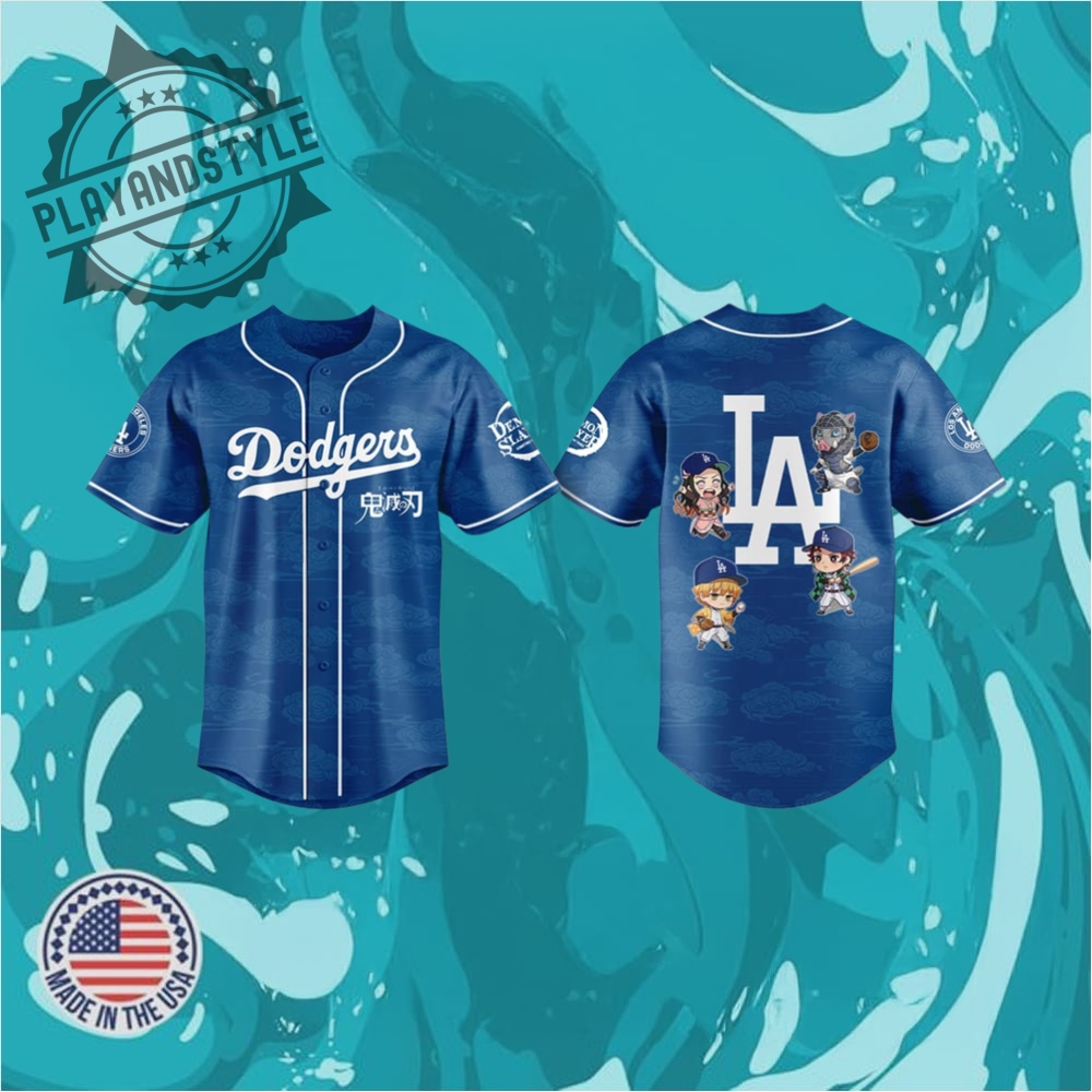 "Explore Unique Sports Jerseys: Football, Baseball, Heritage, Music Themes" 28 Dodgers Kimetsu No Yaiba Jersey 2025