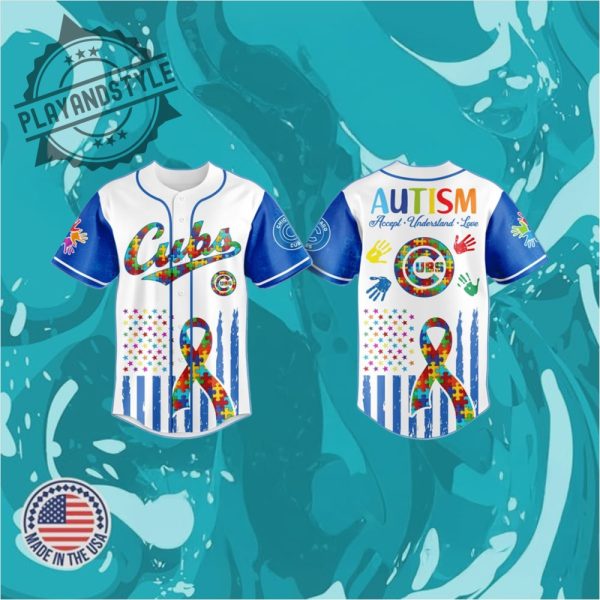 Chicago Cubs Autism Awareness Month Jersey 2025 playandstyle 1
