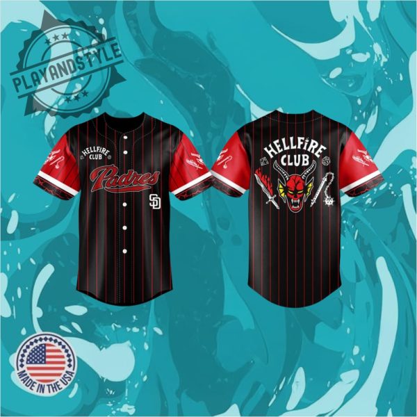 Padres X Hellfire Club Stranger Things Jersey 2025 playandstyle 1