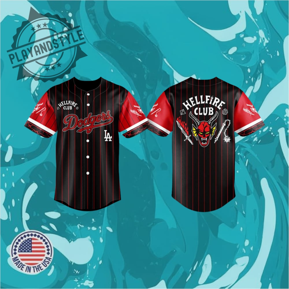 Dodgers Hellfire Club Stranger Things Jersey 2025