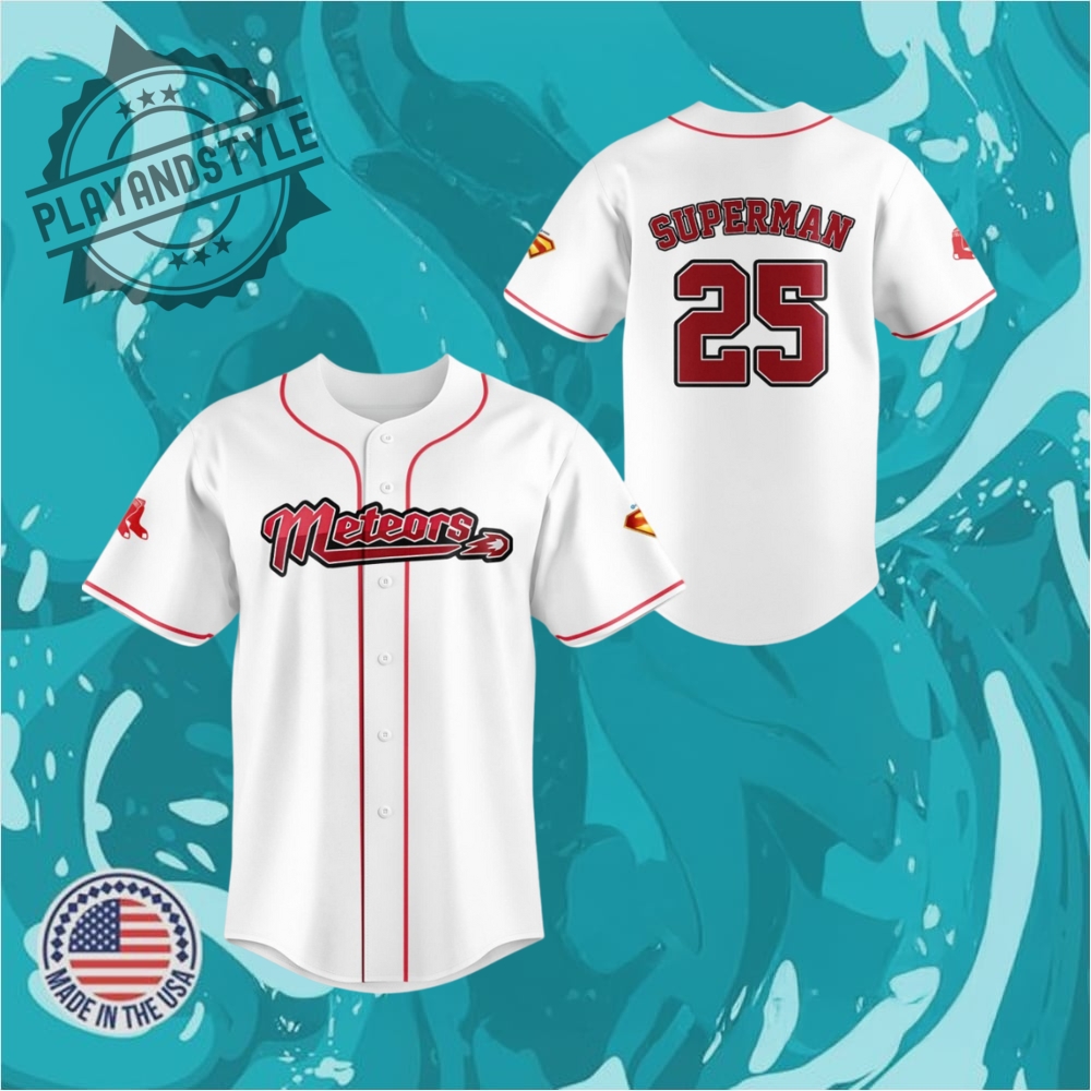 Limited Edition Red Sox Superman Night Metropolis Meteors Jersey