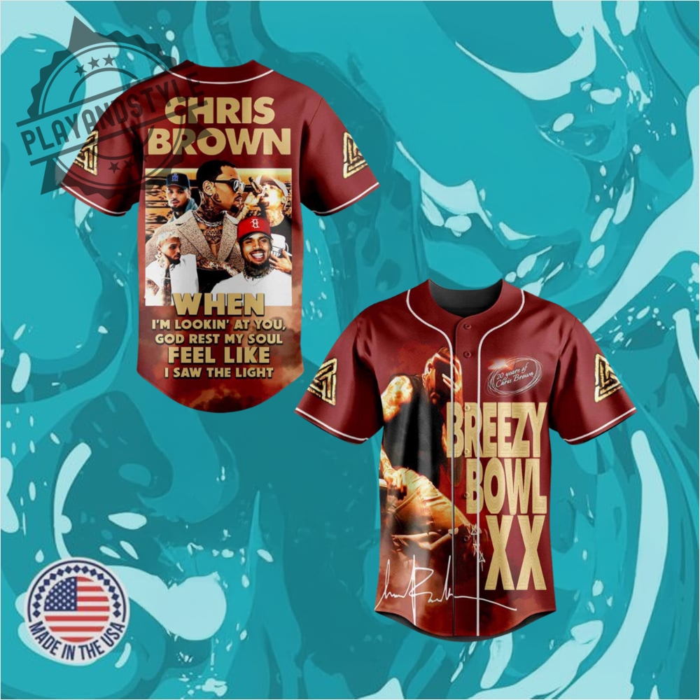 Chris Brown Breezy Bowl Xx Custom Baseball Jersey