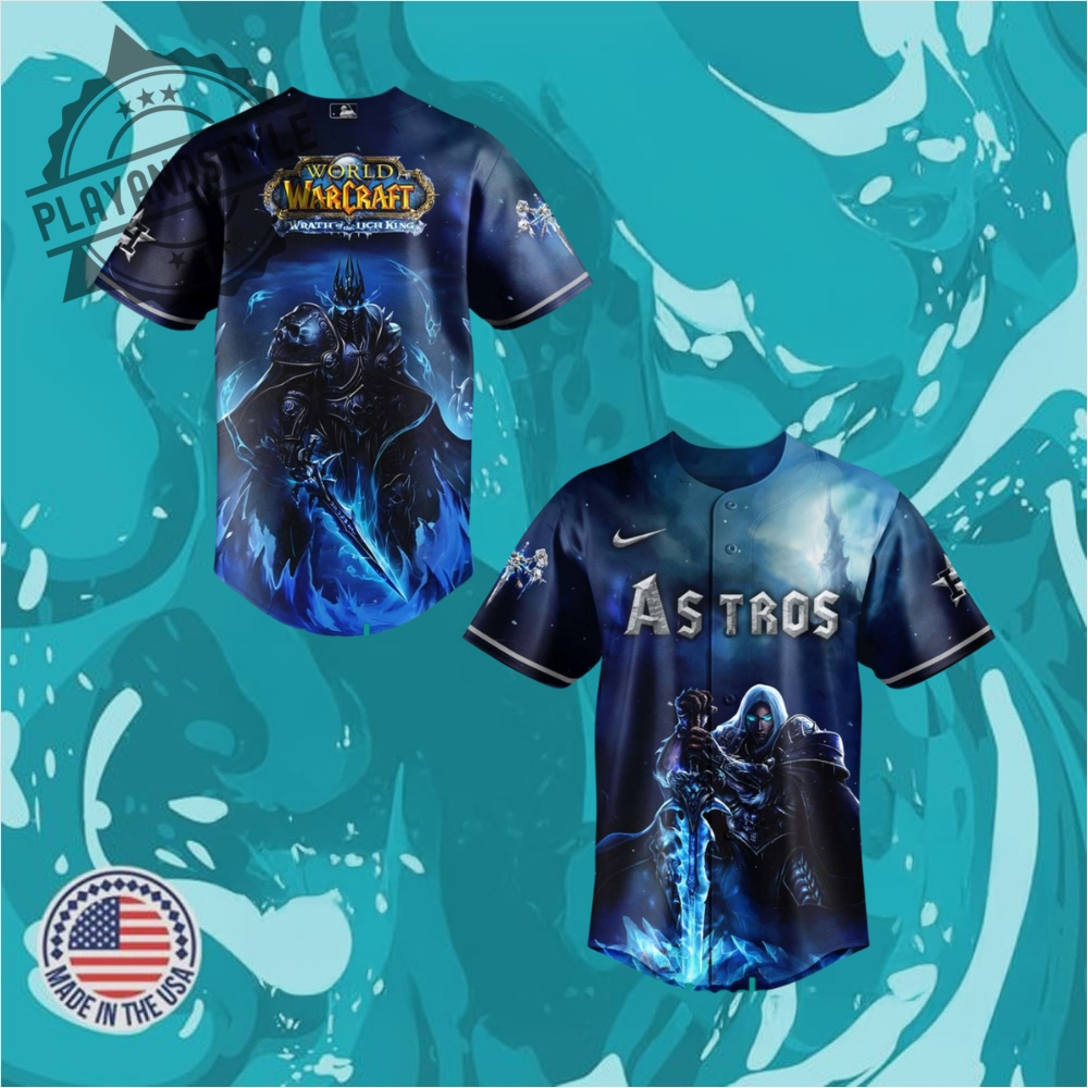 Houston Astros X Warcraft Wrath Of The Lich King Baseball Jersey