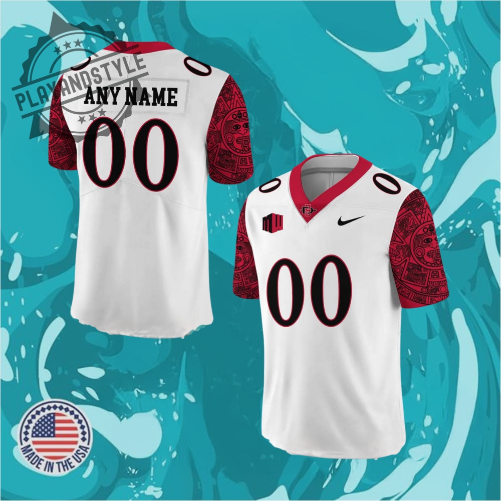 "Top 2025 Jersey Releases: Brewers, Cornhuskers, Guardians, Mariners, White Sox" 7 San Diego State Special New Custom Football Jersey White