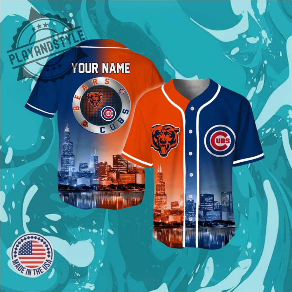 "Top 2025 Jersey Releases: Brewers, Cornhuskers, Guardians, Mariners, White Sox" 10 Cubs X Bears Skyline Personalized Jersey