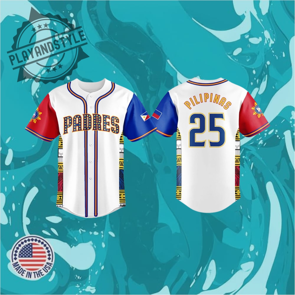 "Top 2025 Jersey Releases: Brewers, Cornhuskers, Guardians, Mariners, White Sox" 14 2025 Padres Filipino Heritage Celebration Baseball Jersey