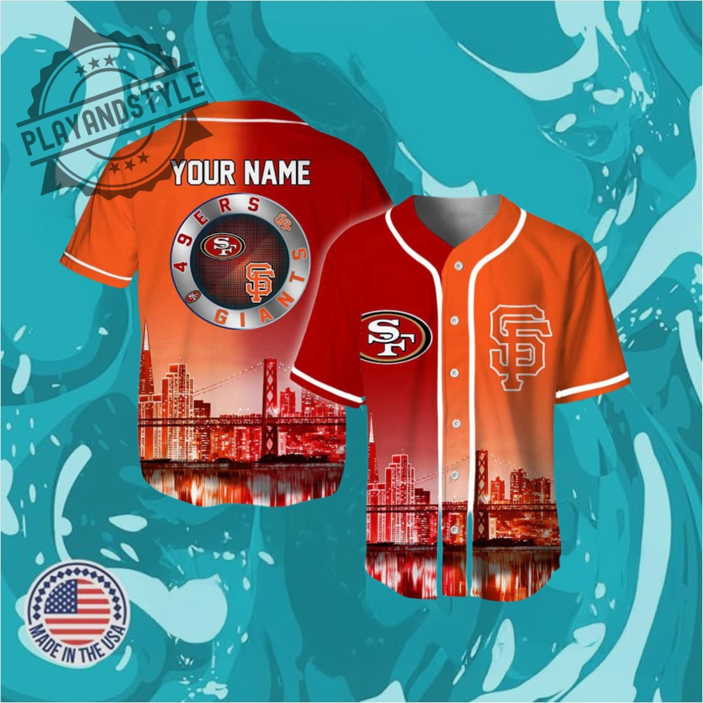 "Top 2025 Jersey Releases: Brewers, Cornhuskers, Guardians, Mariners, White Sox" 15 49Ers X Giants Skyline Personalized Jersey