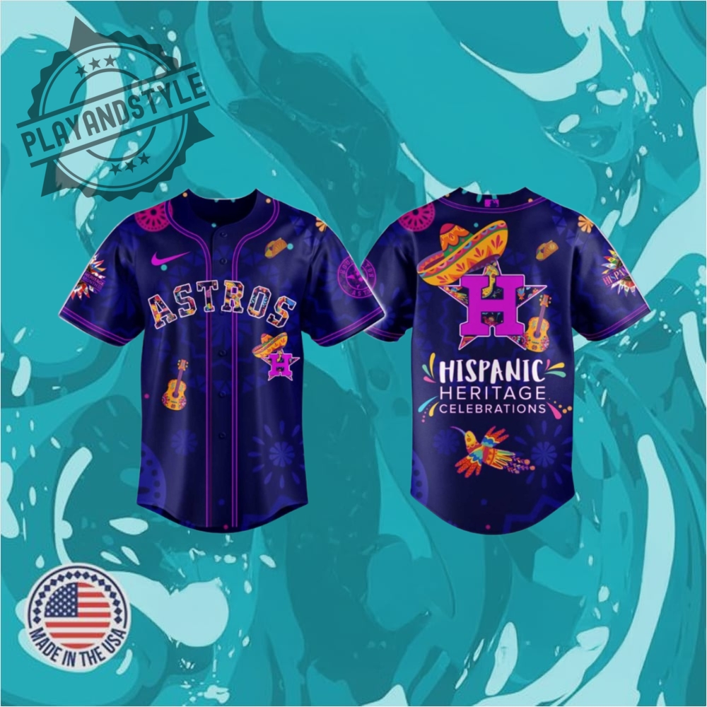 "Top 2025 Jersey Releases: Brewers, Cornhuskers, Guardians, Mariners, White Sox" 27 Houston Astros Hispanic Heritage Celebrations Mlb Baseball Jersey