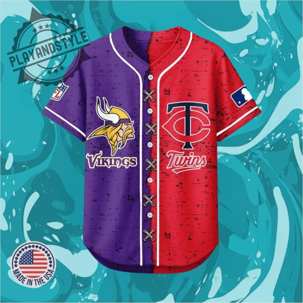 "Top 2025 Jersey Releases: Brewers, Cornhuskers, Guardians, Mariners, White Sox" 30 Minnesota Vikings Mix Minnesota Twins Sporty New Design Baseball Jersey