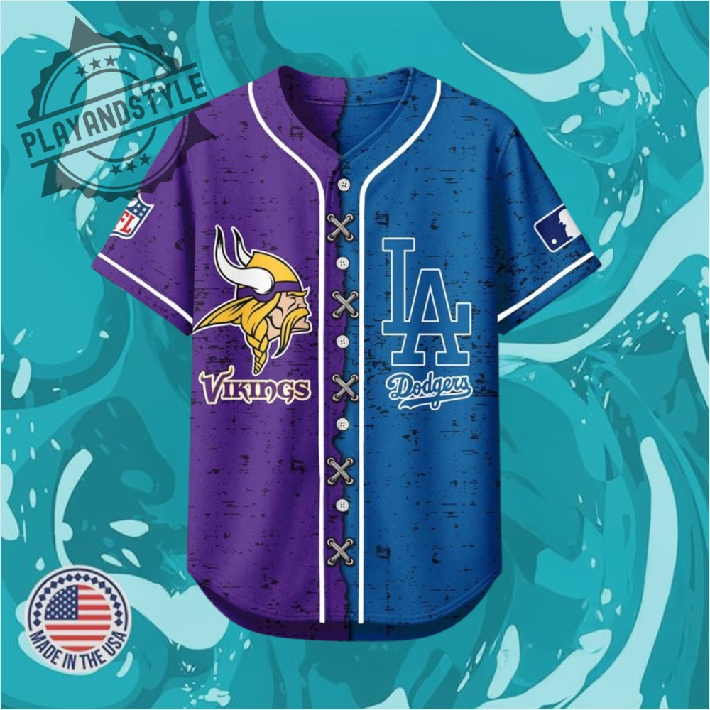 "Top 2025 Jersey Releases: Brewers, Cornhuskers, Guardians, Mariners, White Sox" 31 Minnesota Vikings Los Angeles Dodgers Sporty Baseball Jersey