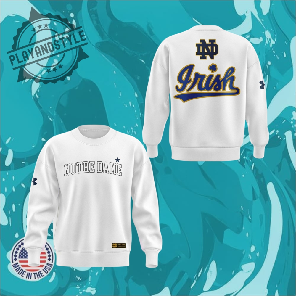 Notre Dame Fighting Irish Marcus Freeman Crewneck Sweatshirt