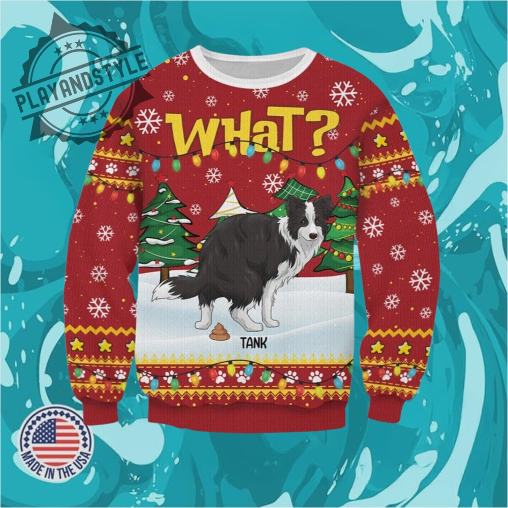 2025 Christmas What Pooping Dog Christmas Ugly Sweatshirt