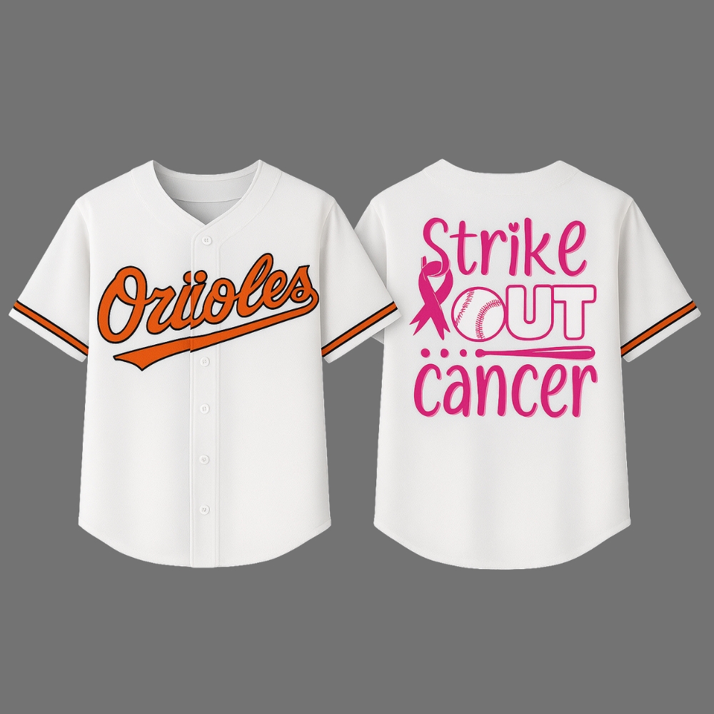 Baltimore Orioles Strike Out Cancer 2025 Limited Edition Baseball Jersey playandstyle 1