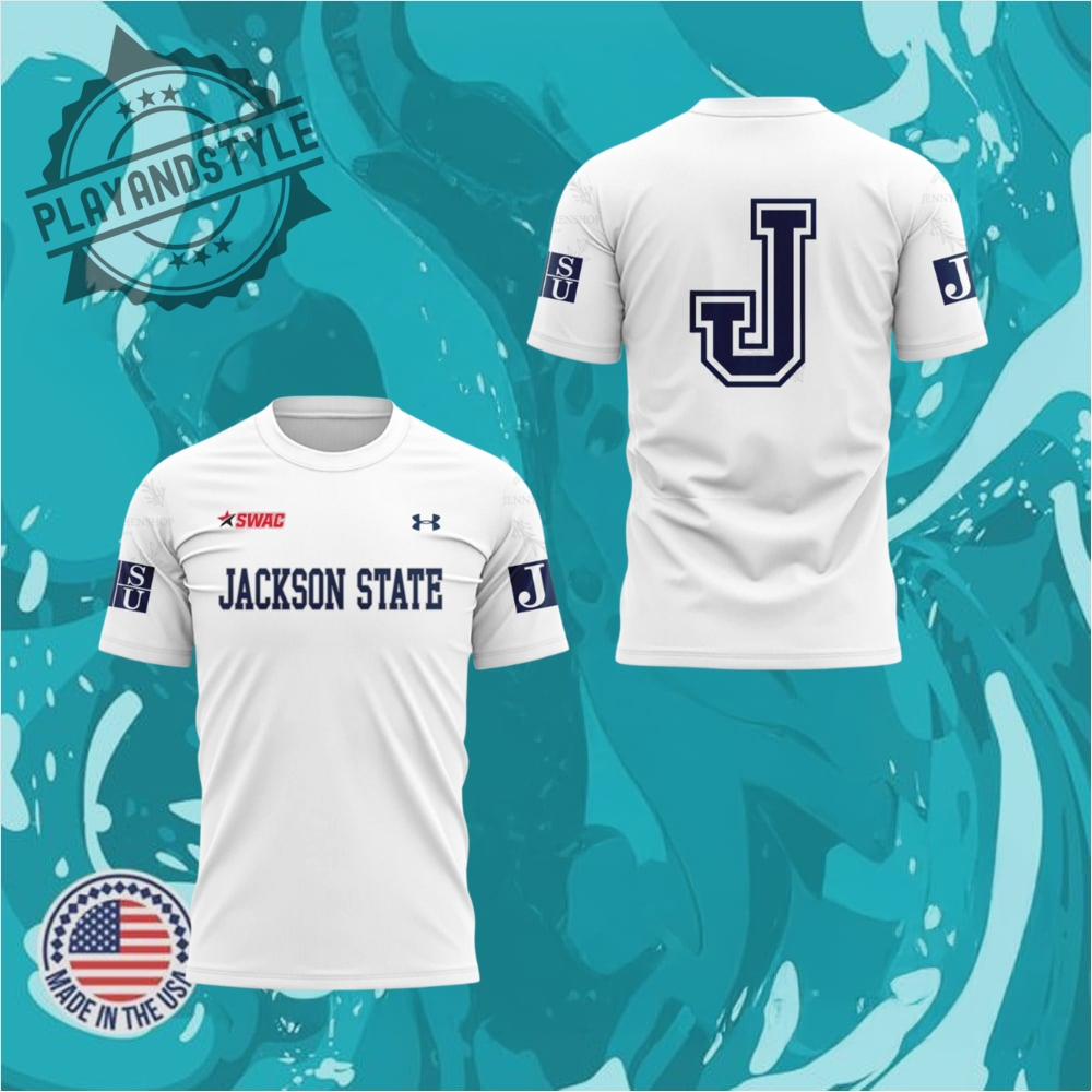 Special New Threads Uniform Jackson State Football Shirt 1 Special New Threads Uniform Jackson State Football Shirt