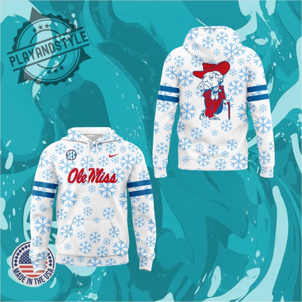 Ole Miss Rebels Icy White Uniform Special Edition Hoodie 1 Ole Miss Rebels Icy White Uniform Special Edition Hoodie