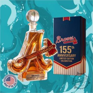 Atlanta Braves 155th Anniversary Limited Edition 1871-2026 Whiskey Bottle