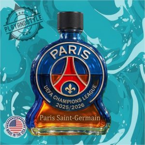 Paris Saintgermain Uefa League Champions 20252026 Whiskey Bottle