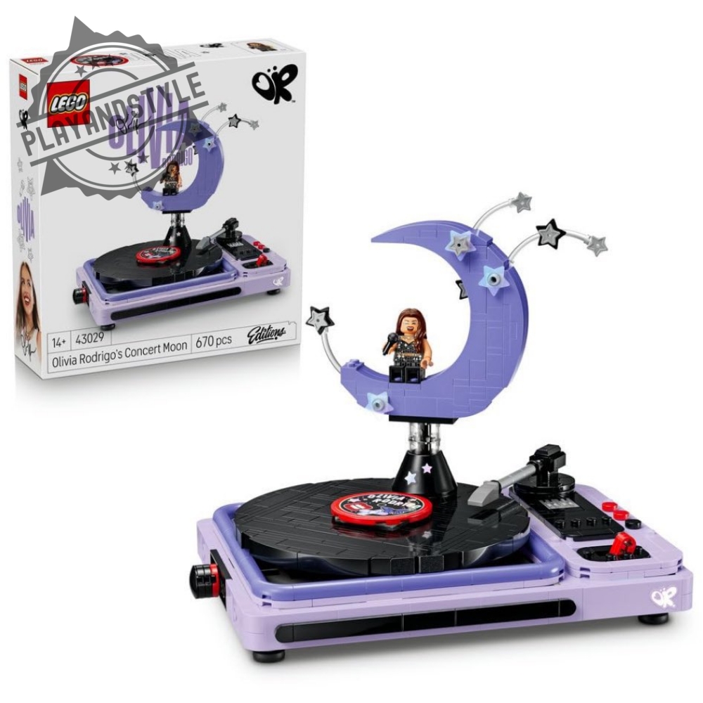 Brick Olivia Rodrigo Concert Moon Turntable Building Set Limited Edition Fan Collectible 2 Brick Olivia Rodrigo Concert Moon Turntable Building Set Limited Edition Fan Collectible