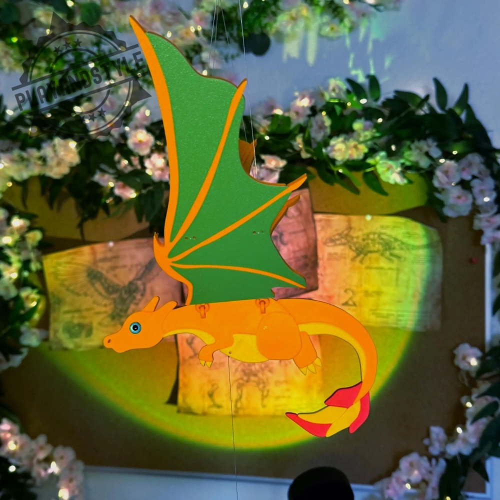 Flying Fire Dragon Fantasy Hanging Mobile 1 Flying Fire Dragon – Fantasy Hanging Mobile