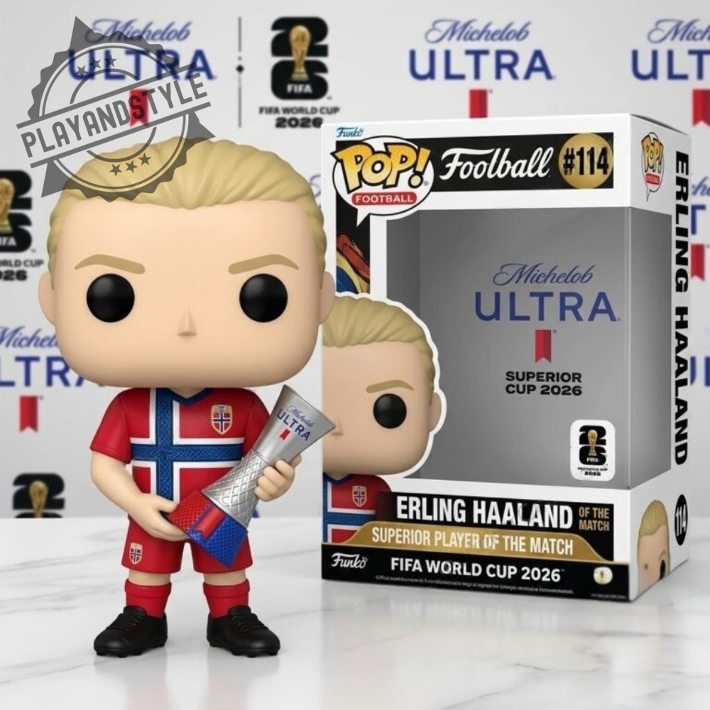 Erling Haaland Fifa World Cup 2026 Superior Player Of The Match Funko Pop 1 Erling Haaland FIFA World Cup 2026 Superior Player of the Match Funko Pop